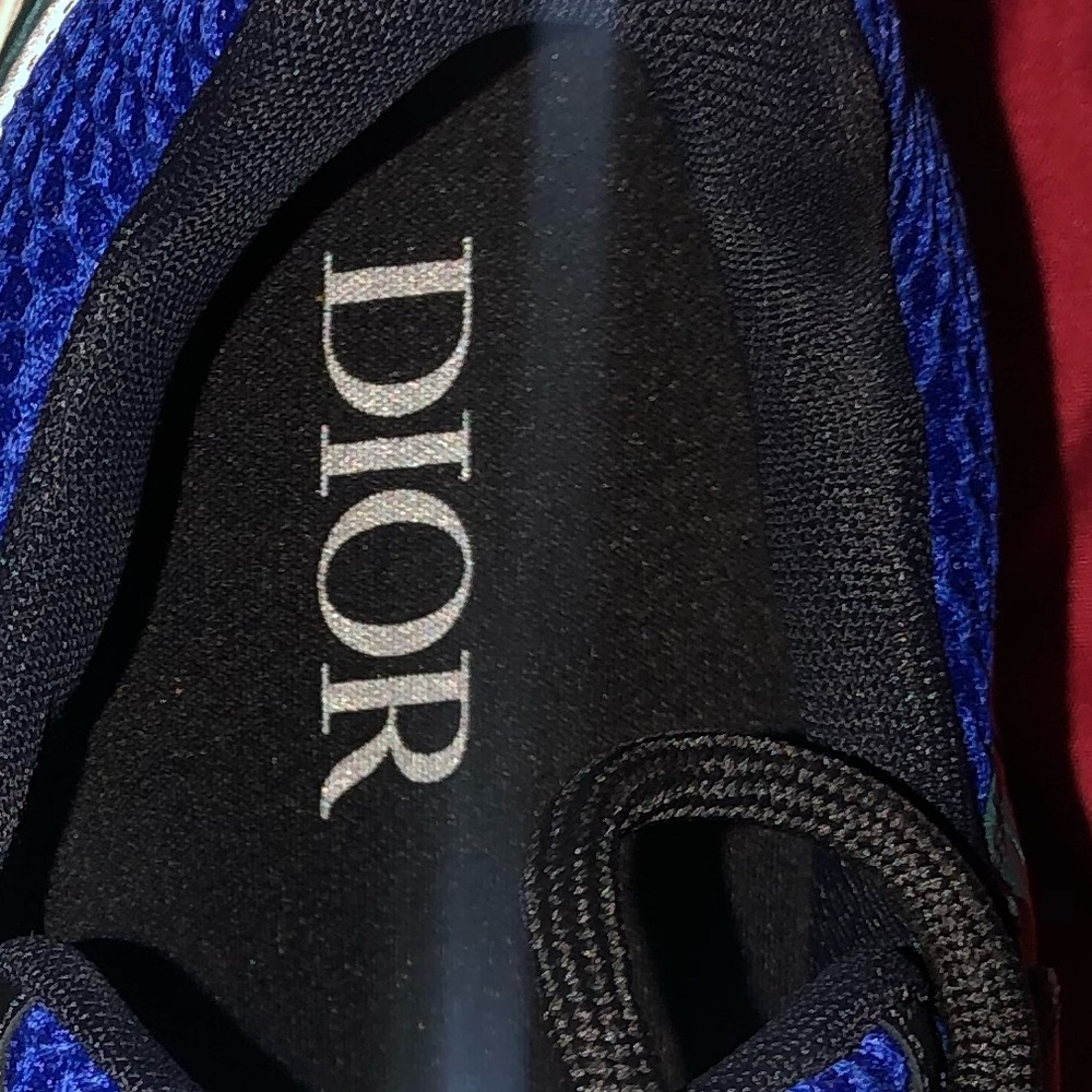 B22 Dior Sneakers Calf Mesh BLUE/BLUE - Picture 9 of 13